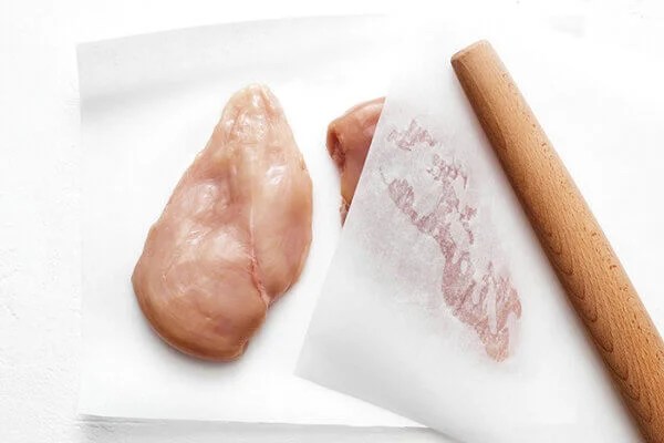 Pounding chicken breast before air frying