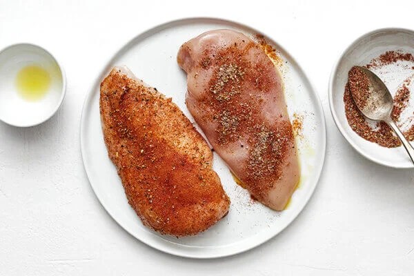 Seasoning chicken breasts for air fryer
