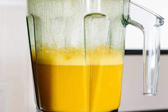 Blended jamu juice.